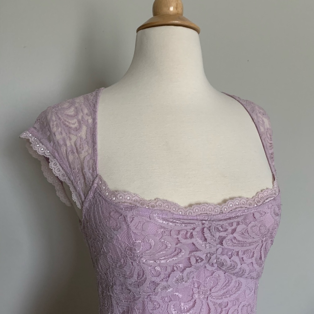 Free People Lilac Lace Dress - Picture 3 of 8